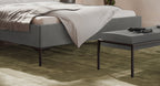 Hasena Carlinda Polsterbett – 160 x 200 cm, 20 cm, Pace light grey