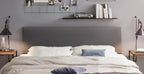 Hasena Ariana Massivholzbett – 160 x 200 cm, Fusshöhe 25 cm, Eiche bright, geölt, Monet steel