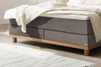 Hasena Zamora Boxspringbett – 160 x 200 cm, Glamour-Top, Pace light grey
