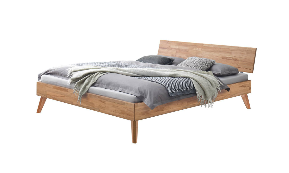 Hasena Ancona Bettgestell – 90 x 200 cm, 20 cm, Kernbuche natur, geölt