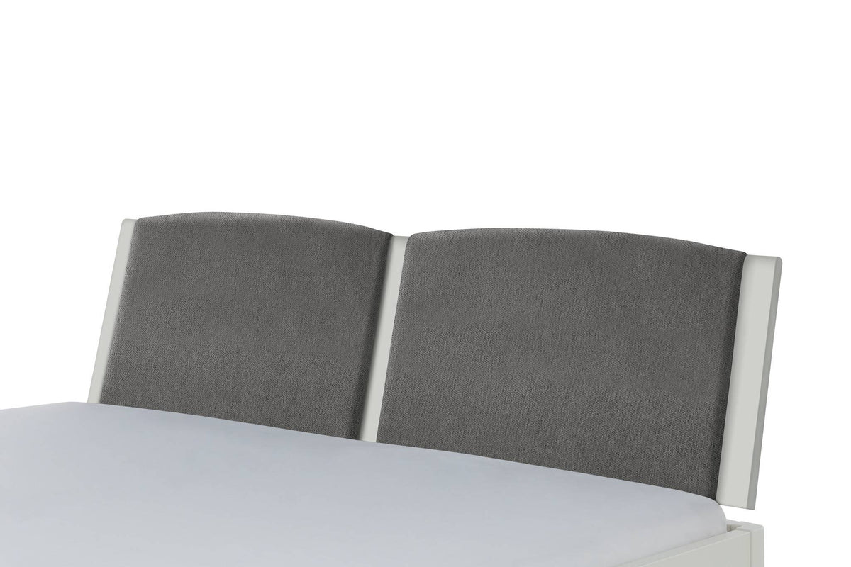 Hasena Comfy Polsterkopfteil – 140 cm, MDF weiss deckend, lackiert, 841-Pace grey