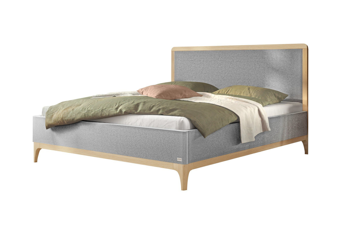 Hasena Soledad Polsterbett – 140 x 200 cm, Pace light grey