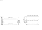 Hasena Prato Bettgestell – 120 x 200 cm, 20 cm, MDF weiss deckend, lackiert
