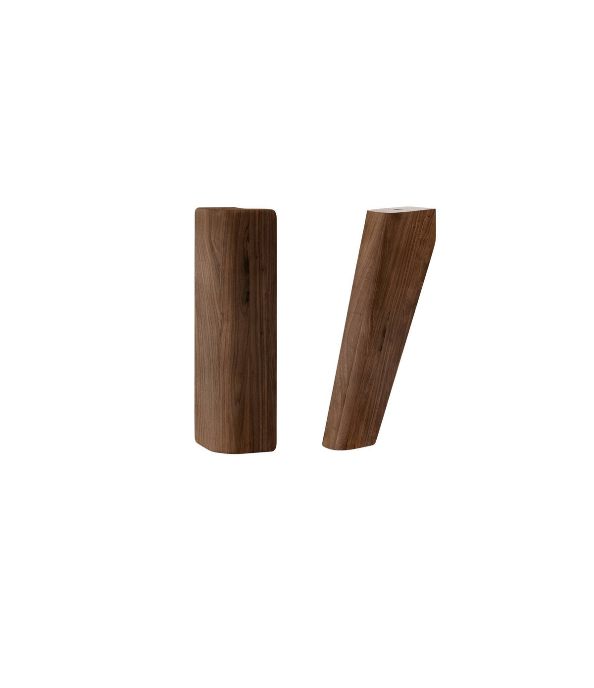Hasena Masino Bettfüsse – 20 cm, Nussbaum, geölt