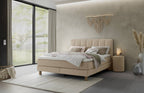 Hasena Reina Boxspringbett – 140 x 200 cm, Lovely-Top, Pace sand