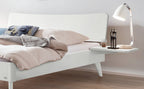 Hasena Caluso Bettgestell – 160 x 200 cm, 20 cm, MDF weiss deckend, lackiert