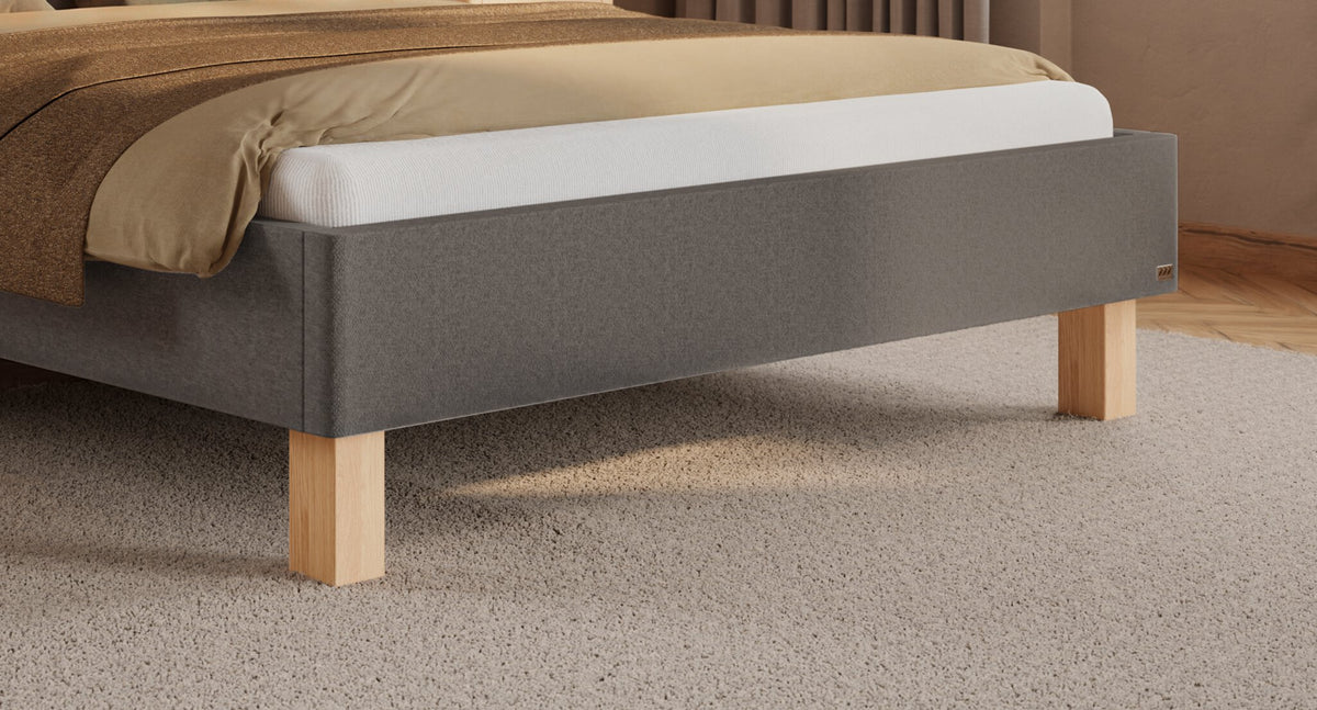 Hasena Amara Polsterbett – 160 x 200 cm, 25 cm, Pace light grey