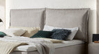 Hasena Imelda Boxspringbett – 140 x 200 cm, Elegance-Top, Pace grey