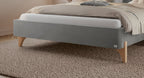Hasena Aurelia Polsterbett – 160 x 200 cm, 20 cm, Pace light grey