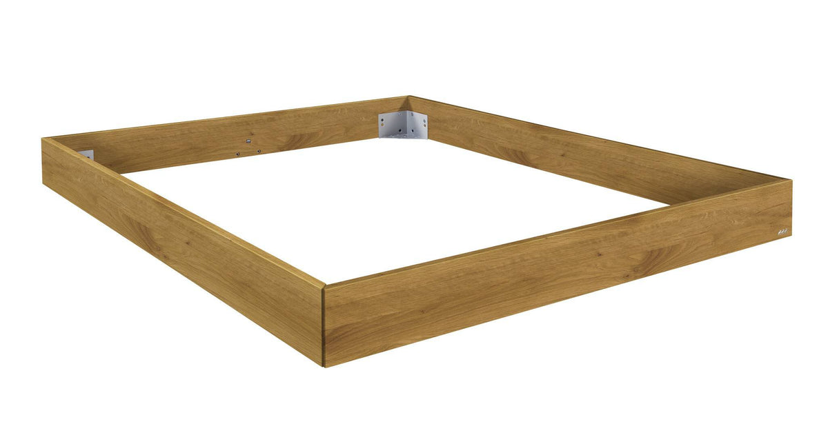 Hasena Bergamo 18/4S Bettrahmen Massivholz – 90 x 200 cm, Wildeiche natur, geölt