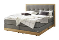 Hasena Alba Boxspringbett mit Stauraum – 160 x 200 cm, Glamour-Top, Monet steel