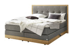 Hasena Alba Boxspringbett mit Stauraum – 160 x 200 cm, Glamour-Top, Monet steel