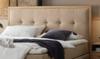 Hasena Solara Boxspringbett – 160 x 200 cm, Glamour-Top, Pace grey