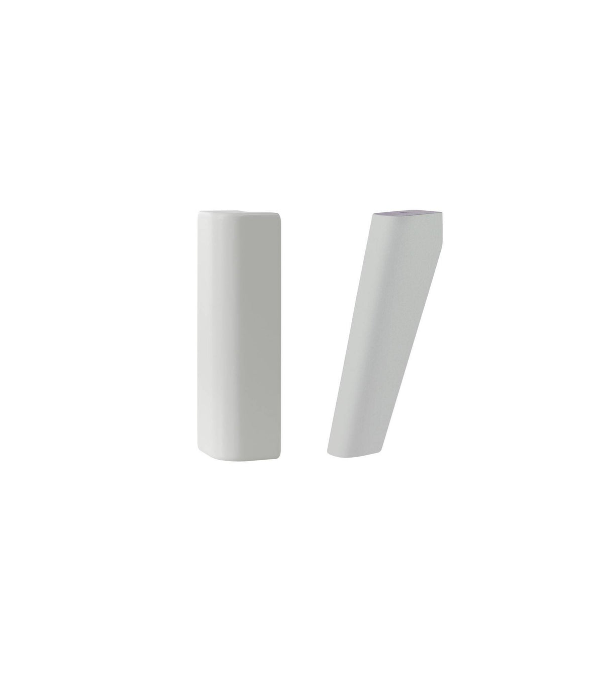 Hasena Masino Bettfüsse – 20 cm, Buche weiss deckend, lackiert