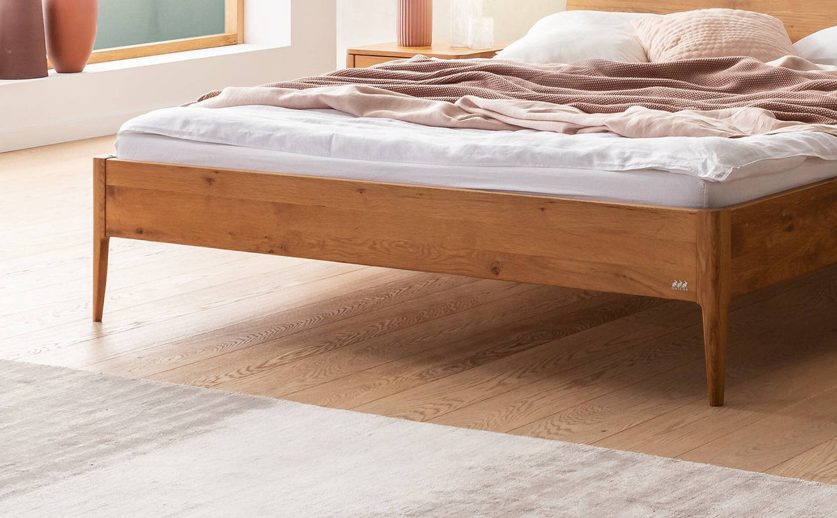 Hasena Spezia Bettgestell – 180 x 200 cm, 20 cm, MDF weiss deckend, lackiert