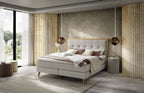 Hasena Marisol Boxspringbett – 140 x 200 cm, Lovely-Top, Pace light grey