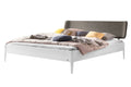 Hasena Pienza Bett mit Polsterkopfteil – 140 x 200 cm, 20 cm, MDF weiss deckend, lackiert