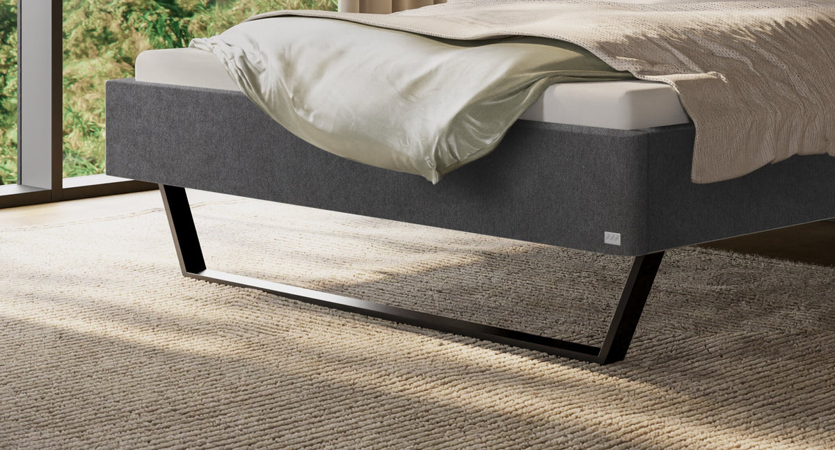 Hasena Juliana Polsterbett – 160 x 200 cm, 25 cm, Pace light grey