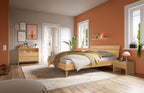 Hasena Floris Bettgestell – 90 x 200 cm, 25 cm, Eiche bright, geölt