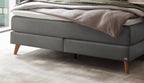 Hasena Beatriz Boxspringbett – 140 x 200 cm, Elegance-Top, Monet steel
