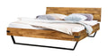 Hasena Ezzo Massivholzbett – 140 x 200 cm, 20 cm, Akazie Vintage brown, lackiert