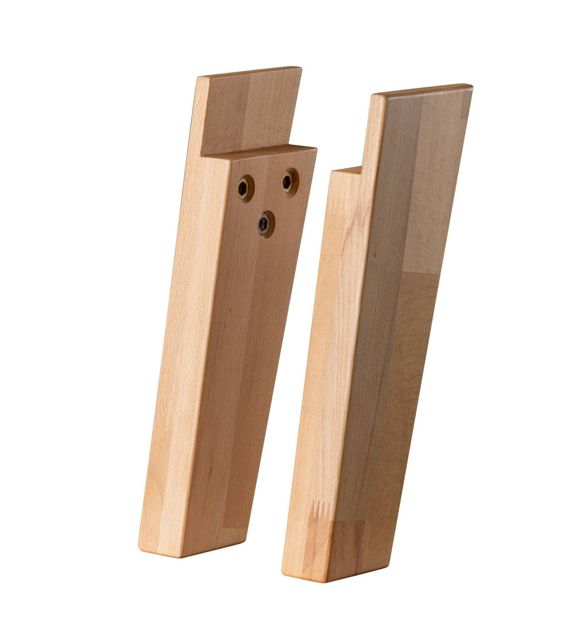 Hasena Gatano Bettfüsse – 20 cm, Kernbuche natur, geölt