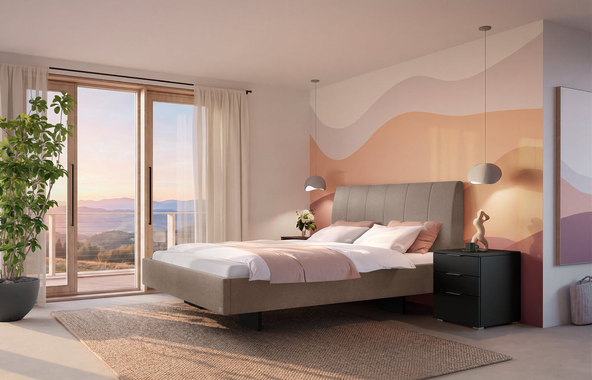 Hasena Camila Polsterbett – 160 x 200 cm, Pace sand