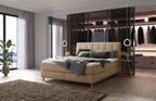 Hasena Stefania Boxspringbett – 140 x 200 cm, Lovely-Top, Pace sand