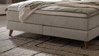 Hasena Ricarda Boxspringbett – 140 x 200 cm, Elegance-Top, Pace sand