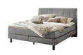 Hasena Donna Boxspringbett – 140 x 200 cm, Glamour-Top, Monet steel