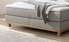 Hasena Estela Boxspringbett – 140 x 200 cm, Elegance-Top, Pace sand