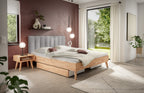 Hasena Luzia Polsterkopfteil – 160 cm, Pace light grey