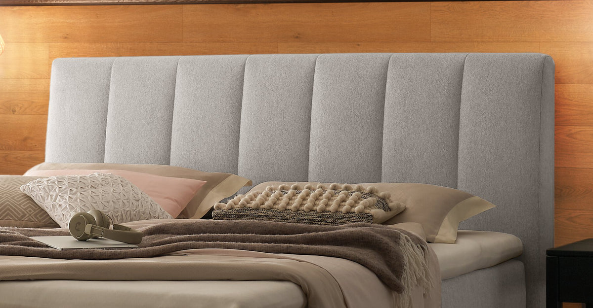 Hasena Ambra Boxspringbett – 140 x 200 cm, Elegance-Top, Pace grey