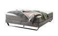 Hasena Julieta Boxspringbett – 140 x 200 cm, Glamour-Top, Monet steel