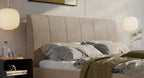 Hasena Cristina Polsterbett – 160 x 200 cm, 25 cm, Pace grey
