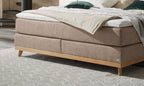 Hasena Imelda Boxspringbett – 160 x 200 cm, Glamour-Top, Pace sand