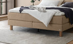 Hasena Solara Boxspringbett – 160 x 200 cm, Glamour-Top, Pace sand