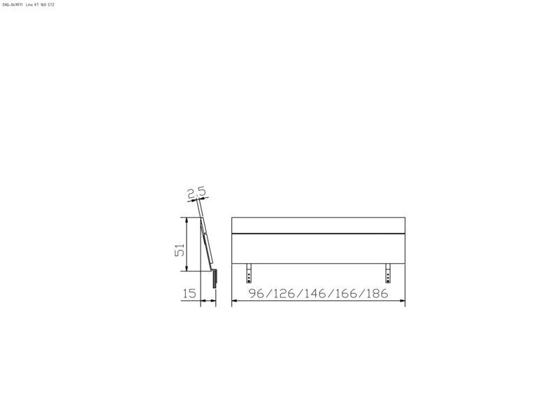 Hasena Lino Kopfteil – 160 cm, MDF weiss deckend, lackiert
