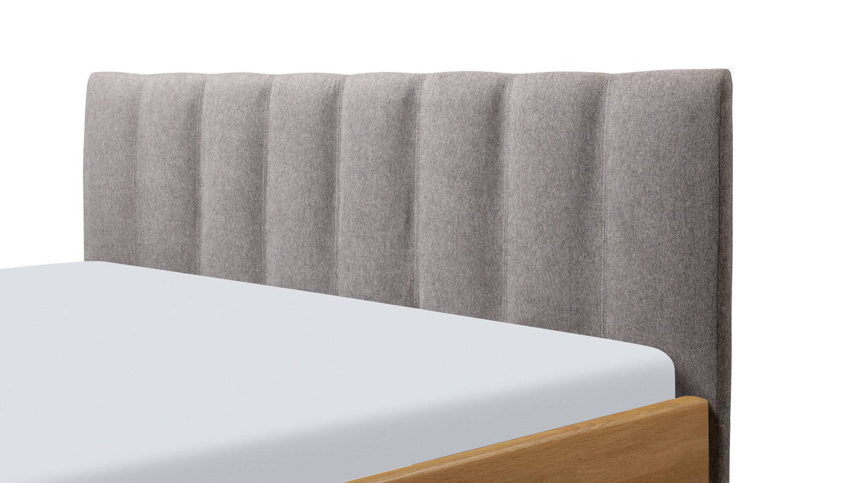 Hasena Luzia Polsterkopfteil – 140 cm, Pace light grey