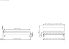Hasena Floris Bettgestell – 120 x 200 cm, 20 cm, MDF weiss deckend, lackiert