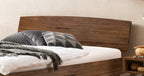 Hasena Sambuco Massivholzbett – 100 x 200 cm, 20 cm, Wildeiche natur, geölt