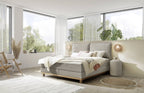 Hasena Zamora Boxspringbett – 140 x 200 cm, Lovely-Top, Pace light grey