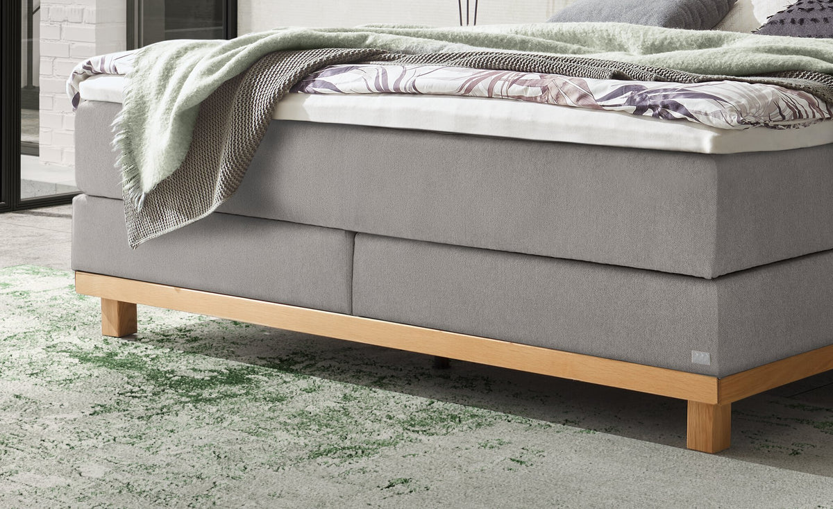 Hasena Cecilia Boxspringbett – 140 x 200 cm, Elegance-Top, Pace sand