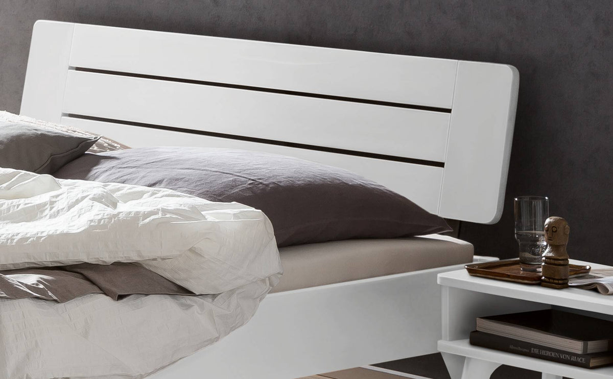 Hasena Rubiera Bettgestell – 160 x 200 cm, 20 cm, MDF weiss deckend, lackiert