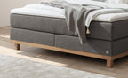 Hasena Estela Boxspringbett – 160 x 200 cm, Glamour-Top, Pace light grey