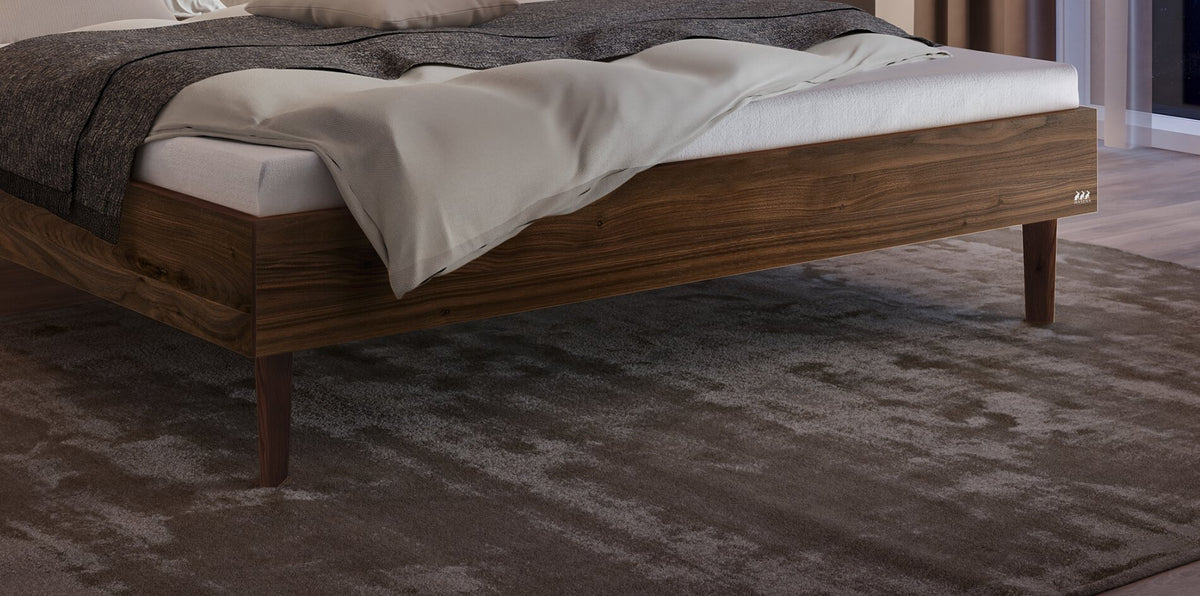 Hasena Sansano Luce Massivholzbett – 160 x 200 cm, 25 cm, Kernbuche natur, geölt