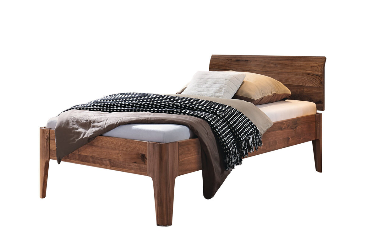 Hasena Xyvola Bettgestell – 90 x 190 cm, 25 cm, Nussbaum, geölt