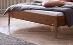 Hasena Pistoia Bett mit Polsterkopfteil – 160 x 200 cm, 25 cm, MDF weiss deckend, lackiert