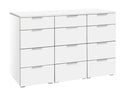 Hasena Trequatri Kommode – zerlegt, Weiss, Weiss