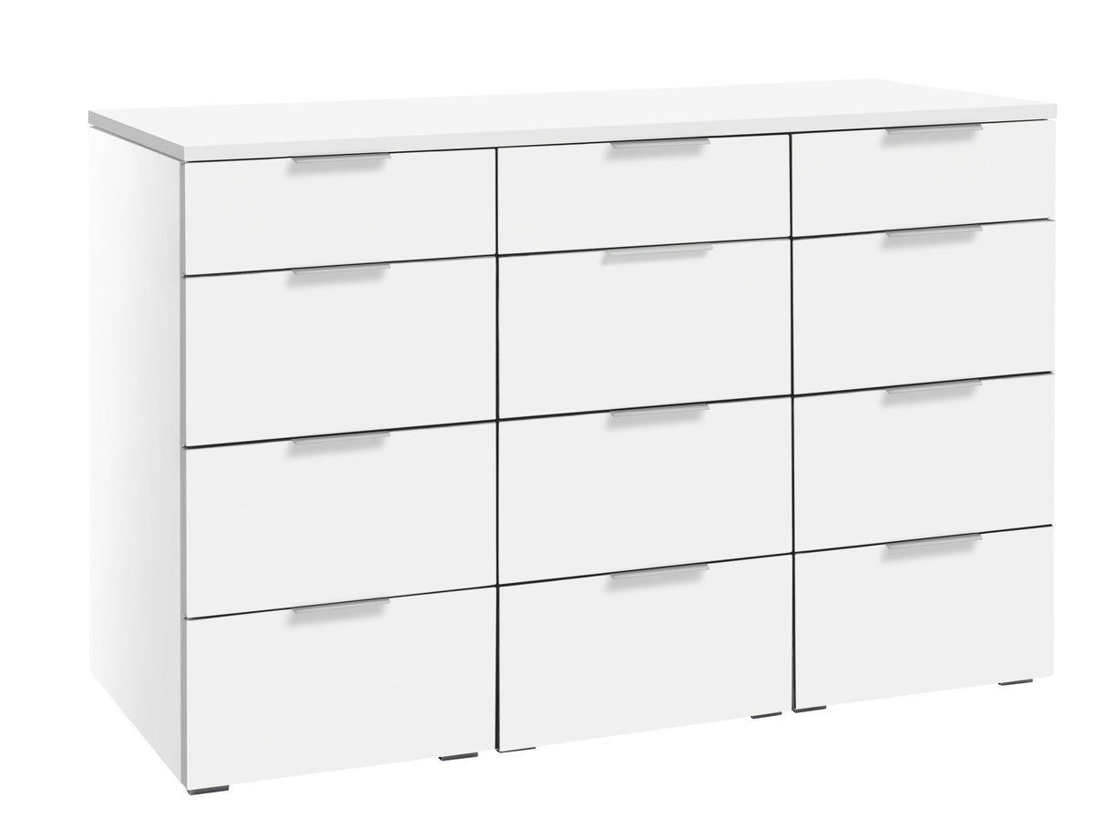 Hasena Trequatri Kommode – zerlegt, Weiss, Weiss
